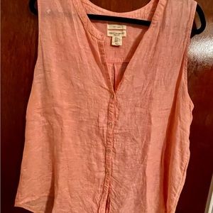 Linen sleeveless top
